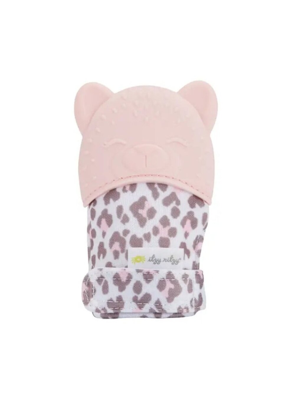 Silicone Baby Teething Mitts NEW Infant Teether Pink Leopard